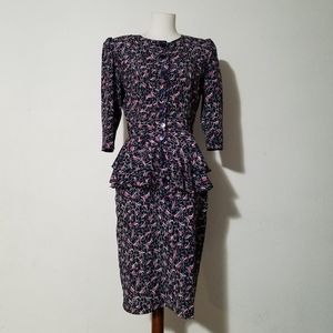 John Richard Peplum Dress